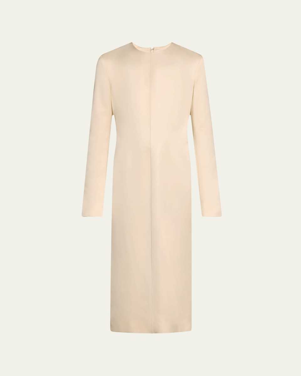 Lean Satin Midi Dress